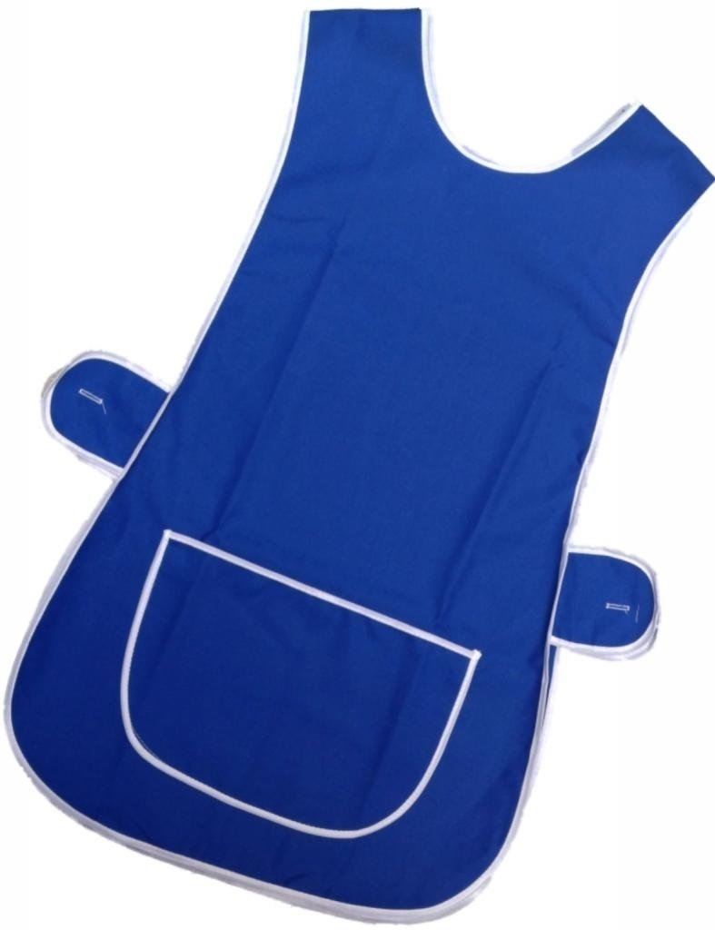 Hduk Tabards And Aprons Women's Hduk Large Apron With Front Pocket For Work And Household Tasks Blue Royal Blue X-Large Large Apron With Front Pocket For Work And Household Tasks