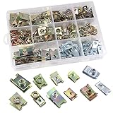 [Große Auswahl an U-Clips] - Unser U-Typ-Montagemuttern-Kit enthält 11 verschiedene Größen, die verschiedenen Größen für viele Projekte, für Oldtimer-Hobby.
