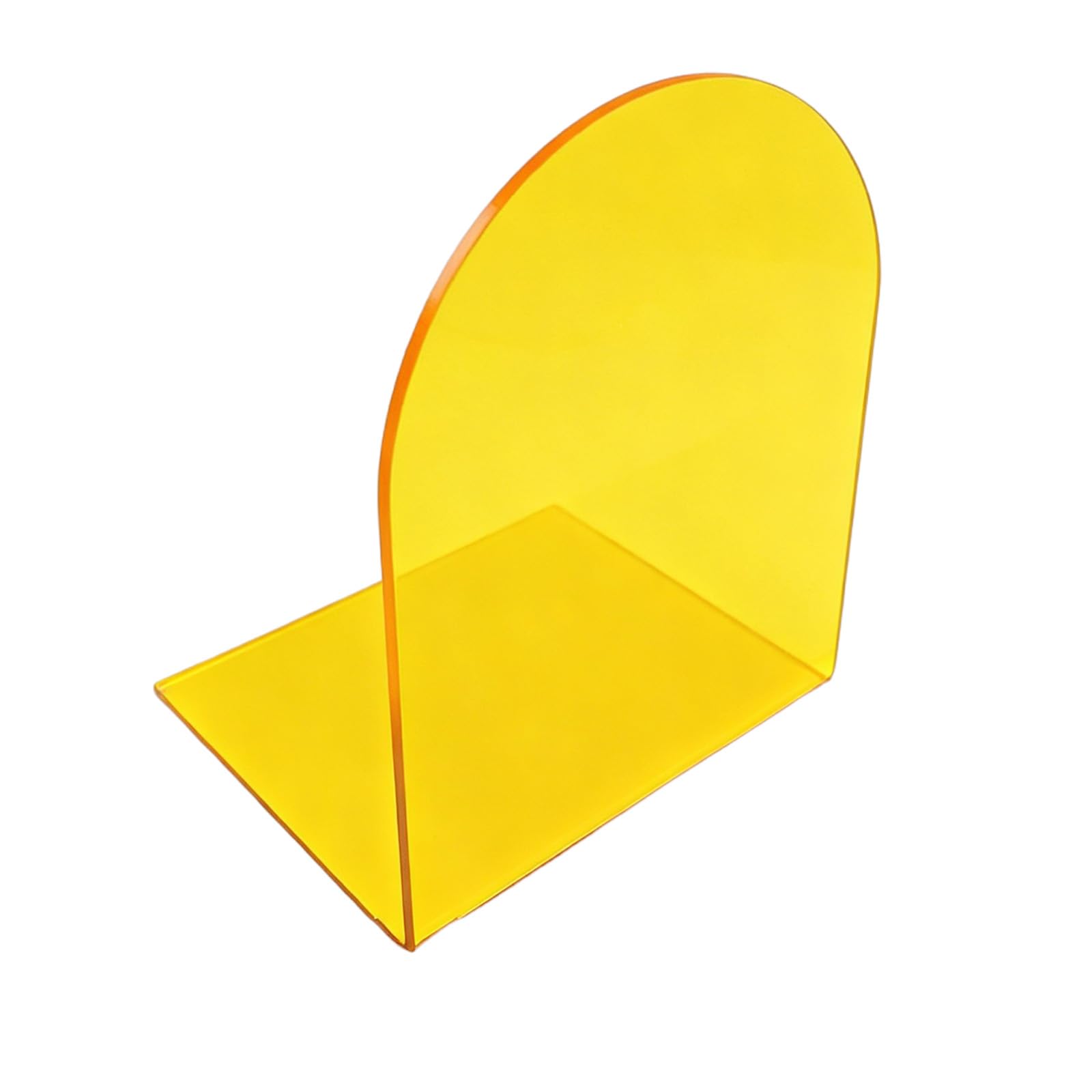 Hsioluted Lemon Yellow Design Books Stand Acrylic Books Display Stands Bookends, Stand For Displaying, Picture Albums, Notebooks For Displaying Book