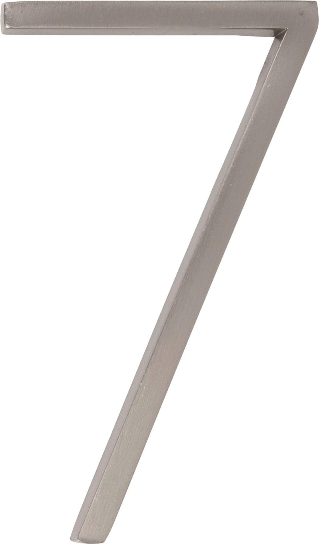 Distinctions by Hillman Floating Mount House Number 7 Nickel (5")