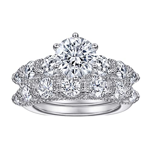 2 anneaux 925 argent duo de bagues sans jaunissement mariage femme