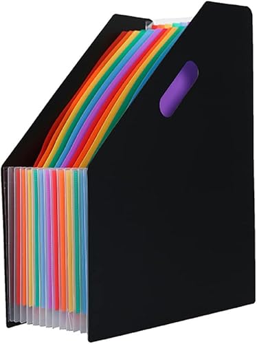 Carpeta de archivos expandible de 13 bolsillos, organizador de archivos portátil tamaño carta A4, caja de archivo de acordeón, suministros de
