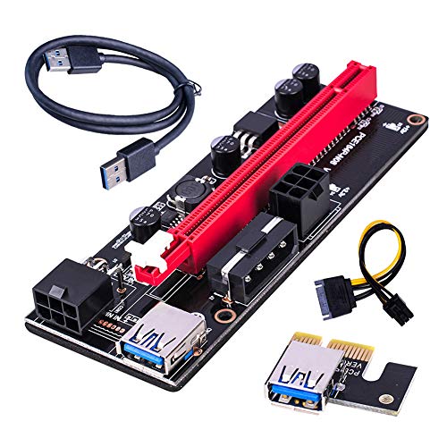 PCI-E grafische kaart kabel Riser Card USB 3.0 adapterkabel PCI-E 1X naar 16X verlengkabel compatibel met PCI-E zwart - Image 3
