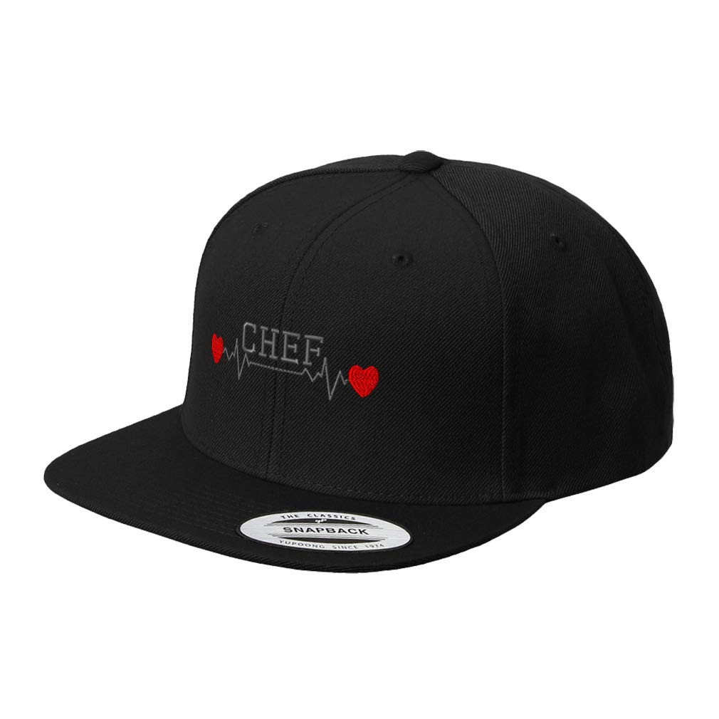 Snapback Baseball Hat Chef Lifeline Embroidery Acrylic Cap Snaps One Size