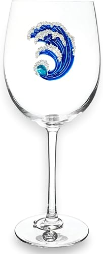 Miniatura 36 de THE QUEENS' JEWELS - Octopus Jeweled - Copa de vino sin tallo, 21 oz. - Deslumbrante y único - Cristalería decorada a mano - No pintada 0300-004-100