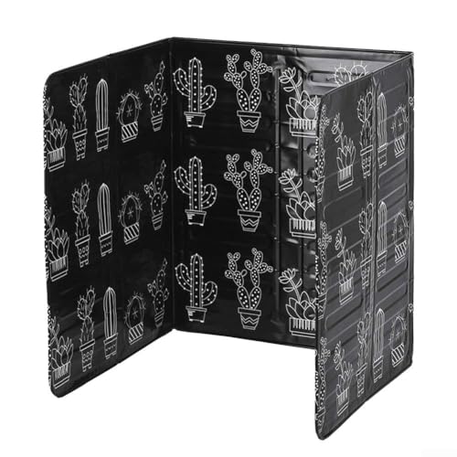 Paraspruzzi d'olio, in alluminio, pieghevole, frangivento, paraspruzzi per stufe domestiche, cucina, friggere, (nero)