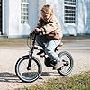 Deryan Vélo de Luxe pour Enfant 14" | 3en1 | Vélo avec Selle réglable et Guidon | Vélo Enfant pour garçons et Filles | vélo d'équilibre | Noir #2