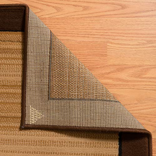 United Weavers Dallas Zoom Area Rug – Brown, 5X8, Contemporary Indoor Rug With Jute Backing, Geometric Pattern #TOP7