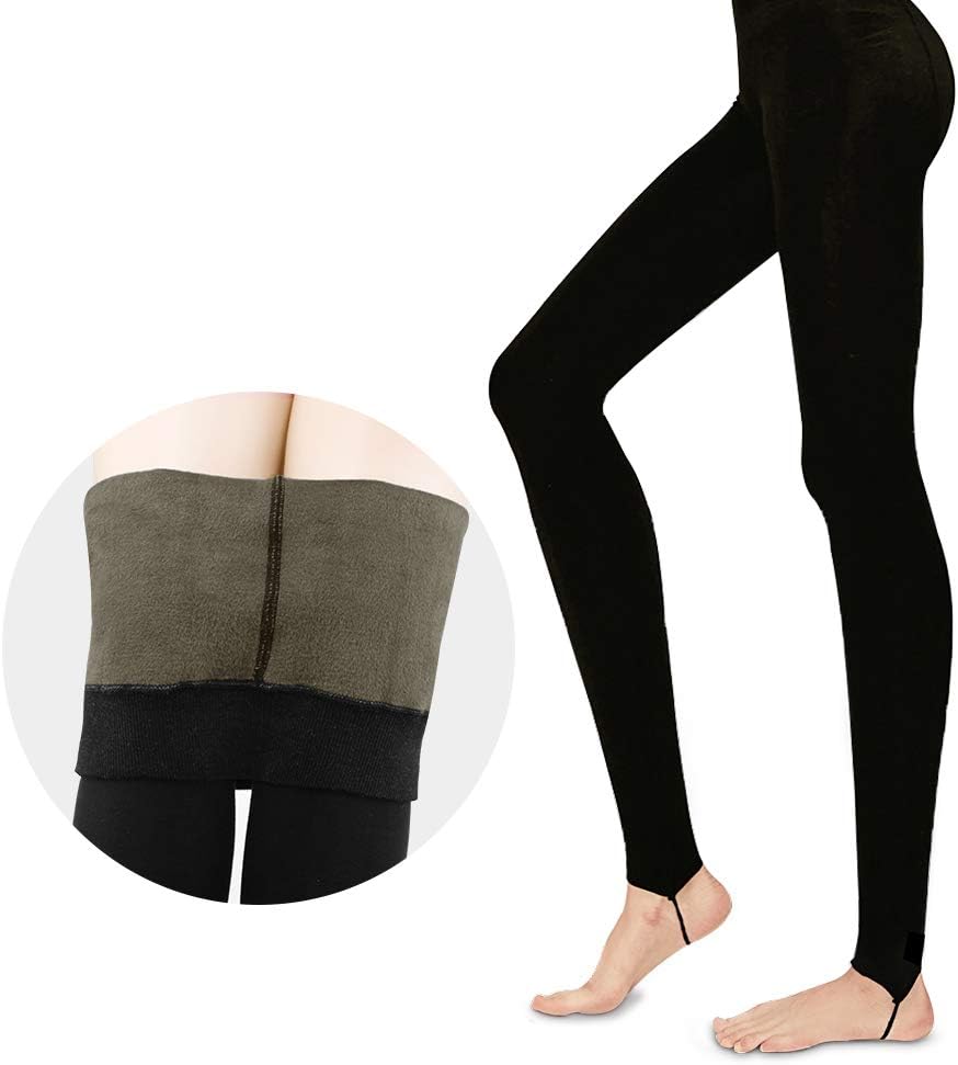 Winter Warm Legging for Women Valentine's Soft High Waist Thermal Fleece Lined Velvet Thick Leggings