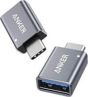 Anker USB C to USB A Adapter (2 Pack) - 5Gbps High-Speed for MacBook Pro, iPad Pro, Dell XPS, Samsung Notebook 9 & More