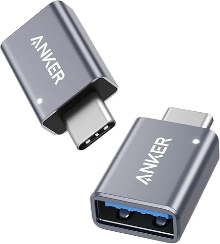 Anker Adaptador USB C (paquete de 2), adaptador USB C a USB, transferencia de datos de alta velocidad para MacBook Pro 2020, iPad Pro 2020, Samsung