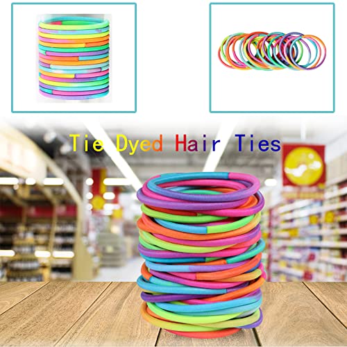 120 Pcs No Damage Elastics Hair Ties, Assorted Hair Bands Perfect For Medium To Thick Hair, Multicolor Pony Tails Holders For Men, Women, Girls And Boys (4Mm) #TOP2