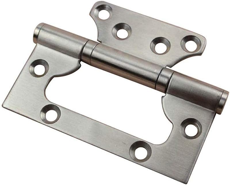 Door Hinges,Butt Door Hinge,Steel Hinge,Butt Hinges for Internal Doors,4 INCH Door Hinge Stainless Steel Free Slot Bearing Thickened Mute Sub Door Hinge Indoor