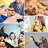RAFIYU mini hände Fingerpuppen，14 Stück kleine Hände，tiny Hands，Hände Fingerpuppe Set, Gummi Fingerpuppen，Linke und Rechte Hand，Finger Puppets Streichspielzeug für Haustier，Katzen, Kinder，Spiele Party