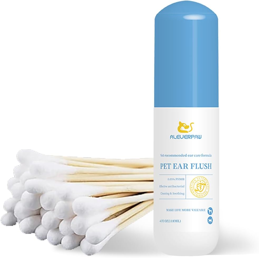 ALEVERPAW Veterinary Tris Flush Ear Cleaner for Dogs and