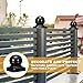 uxcell 2Pcs Metal Ball Post Cap, 1.63 x 1.63 Inch Round Fence Post Cap with Ball Top, Decorative Iron Pipe Caps for Square Posts, Handrail Guardrail, Deck Railing, Gate, Mailbox, Black