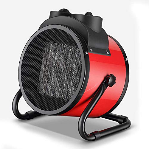 Calefactor electrico,Calentador portátil impermeable IPX4,calentador eléctrico de cerámica PTC de escritorio de 3000W,temperatura ajustable de 3 velocidades,protección contra sobrecalentamiento-rojo Cover