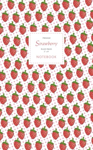 Strawberry Notebook - Ruled Pages - 5x8 - Premium