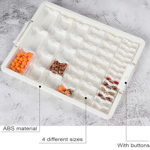 Rangement de strass 42 compartiments anti-poussière compact - 6