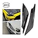 Saihisday 4PCS Car Carbon Fiber Color Front Bumper Splitter Fins Lip Trim, Universal Fit