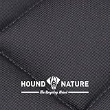 HOUND & NATURE Öko Hundedecke Davos - weiche Hundematte waschbar, gepolsterte Liegedecke für große Hunde hygienisch, robust & nachhaltig (L - 100x80 cm, Grau)