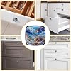 4Pack Black Cabinet Knobs, Butterflies Flowers Fields Kitchen Cabient Knobs Single Hole Square Drawer Knobs for Dresser Drawers Cabinet Hardware Closet Door