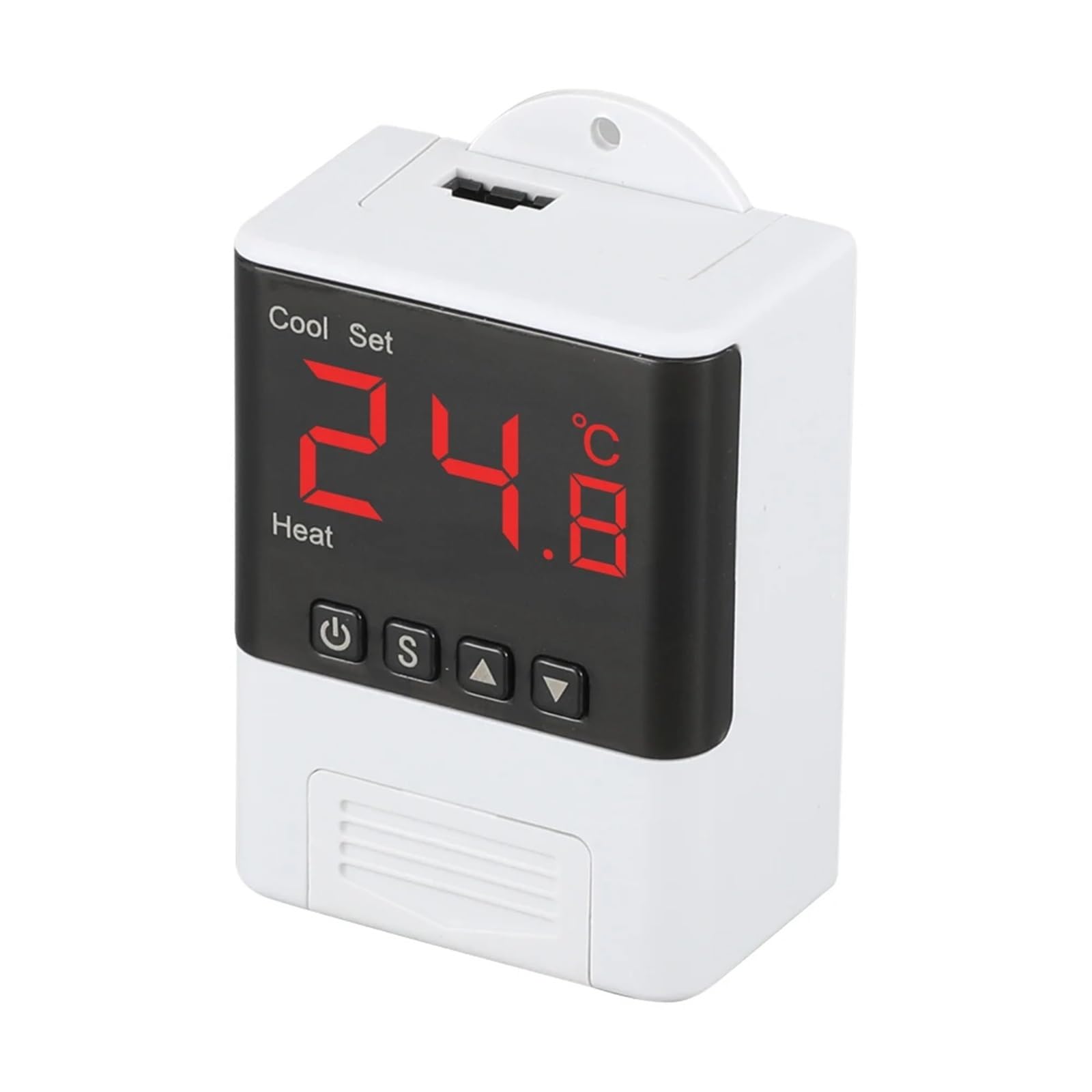 Inteligentny regulator temperatury AC 110-220 V, górny termoregulator z czujnikami NTC 1M, chłodzenie i ogrzewanie z automatycznym przełączaniem
