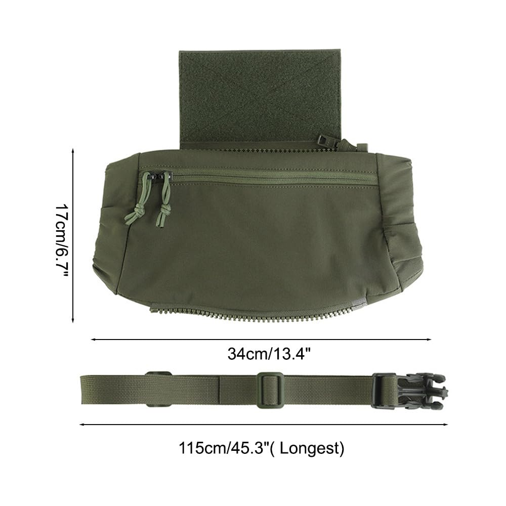Chauffe-Mains Tactique, Pochette Chauffe-Mains Pliable, Convient Une Poche d'eau Chaude 23×16cm, Sac Chauffant Molle Polyvalent pour Sports de Plein Air, Chasse, Camping, Randonnée, Pêche
