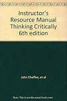 Instructor's Resource Manual Thinking Critically 6th edition 0395959322 Book Cover