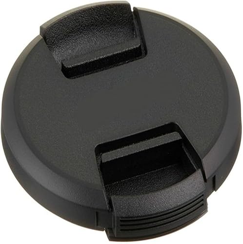 Tapa de lente de 2.638 in 2 piezas con tapa de lente Agujero de correa para Canon para Nikon para Sony DSLR y otra marca de lentes de cámaras