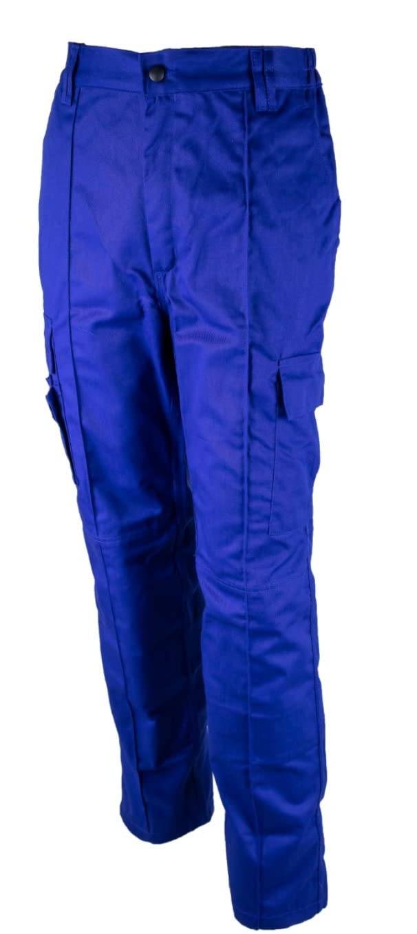Himalayan Bullet Men's Combat Multi-Pocket Work Trousers (Royal Blue, 40-31)