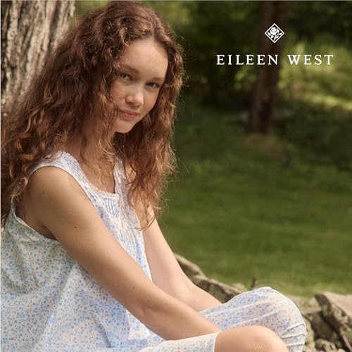 Image of Eileen West 100% Cotton Sleeveless 36 inch Short Nightgowns Chemise for Women
