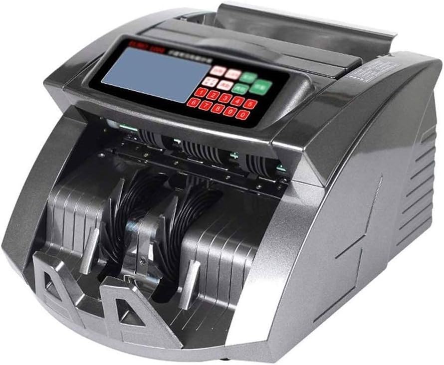 IUBGFTO Contadores de Billetes Contador de Dinero Detección de Billetes Falsos Máquina de conteo de Efectivo, Contador de Efectivo en Moneda de Grado Comercial