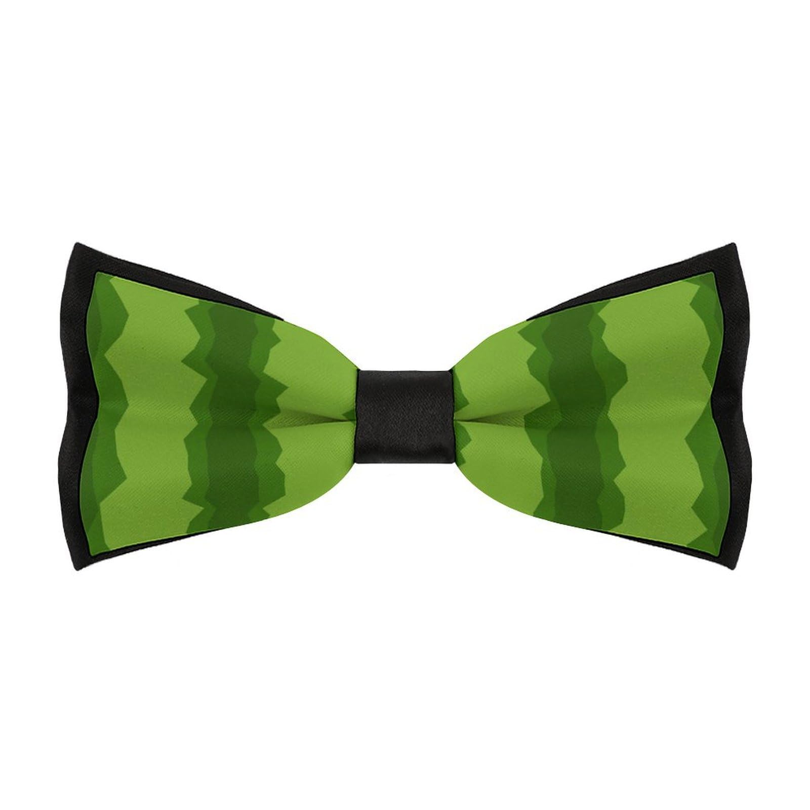 JYYAU Watermelon Pattern Bow Tie Adjustable Necktie For Men Business Fashion Pre-tied Tie Neckwear Novelty Accessory For Weddings Party Festival