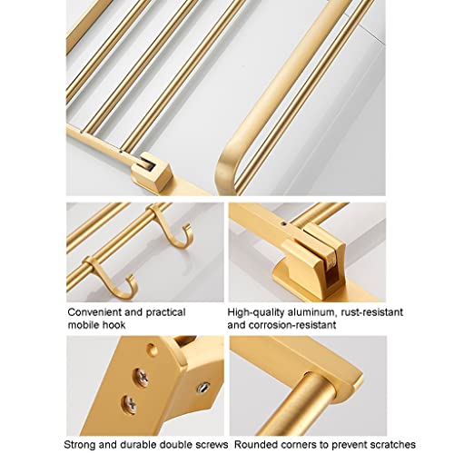 Porte-serviettes mural à 2 niveaux pour stopper l'humidité et optimiser les petites pièces - 6