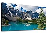 Large Moraine Lake Canvas Wall Art Bedroom Wall Decor Mountain Picture Canvas Artwork Living Room...