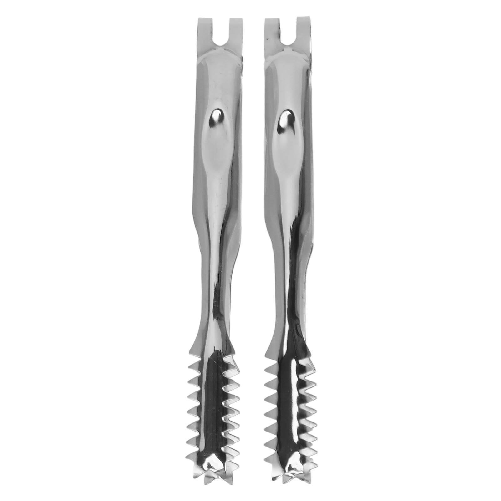 10 pezzi di pinze per ghiaccio in acciaio inox, pinze per alimenti da, bar, griglia e barbecue, pinze multifunzione resistenti alla ruggine con presa salda, pinze in metallo (19,4 cm)