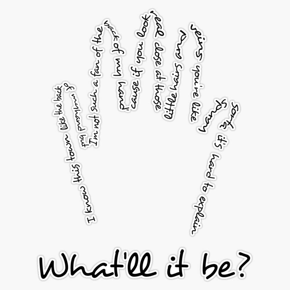 - What'll it be? - Crazy Ex-Girlfriend Sticker Vinyl Bumper Sticker 6 Mil Thick - Size 5"