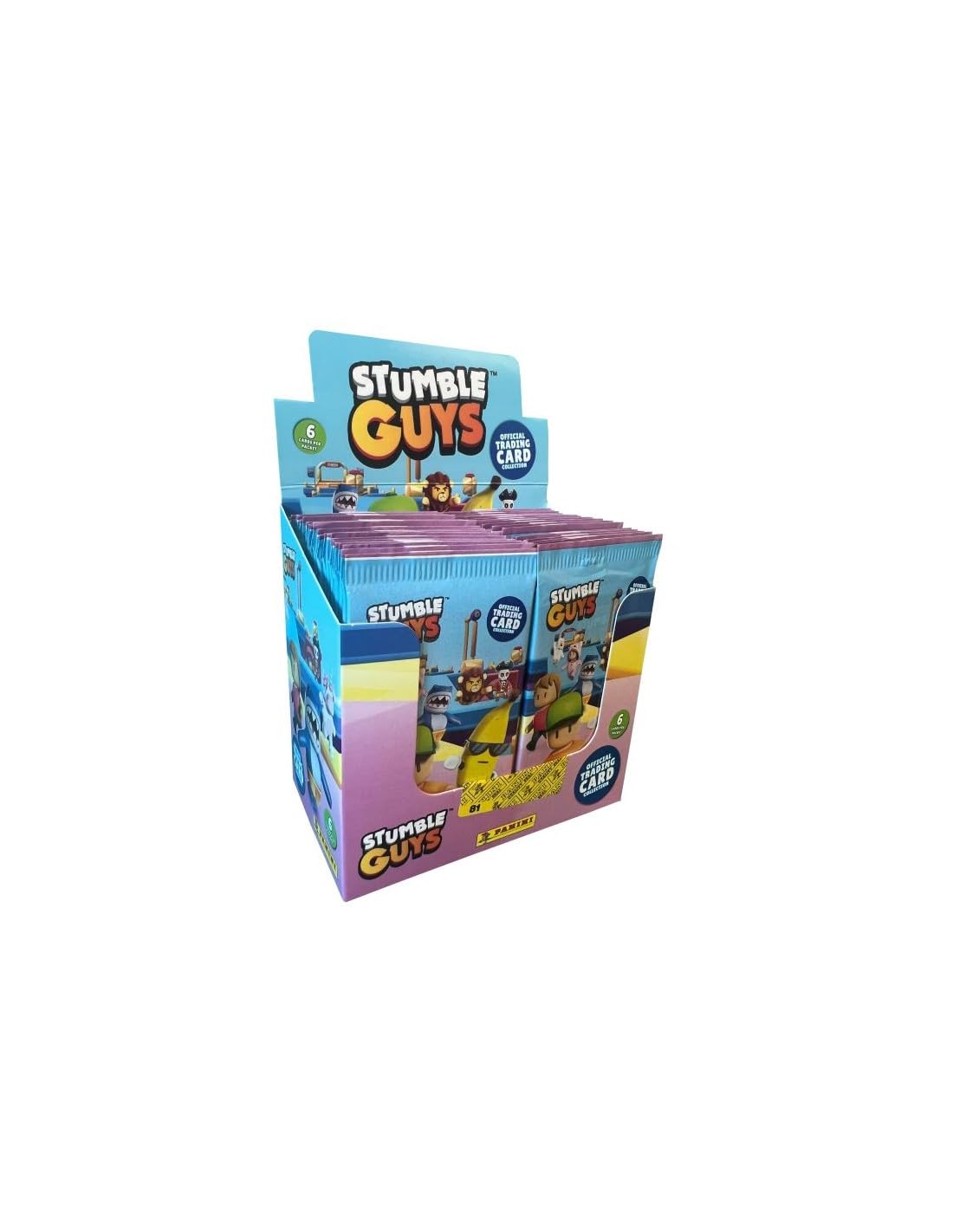STUMBLE GUYS cartas coleccionables 2.024 (1 caja con 50 sobres (archivador no incluido))