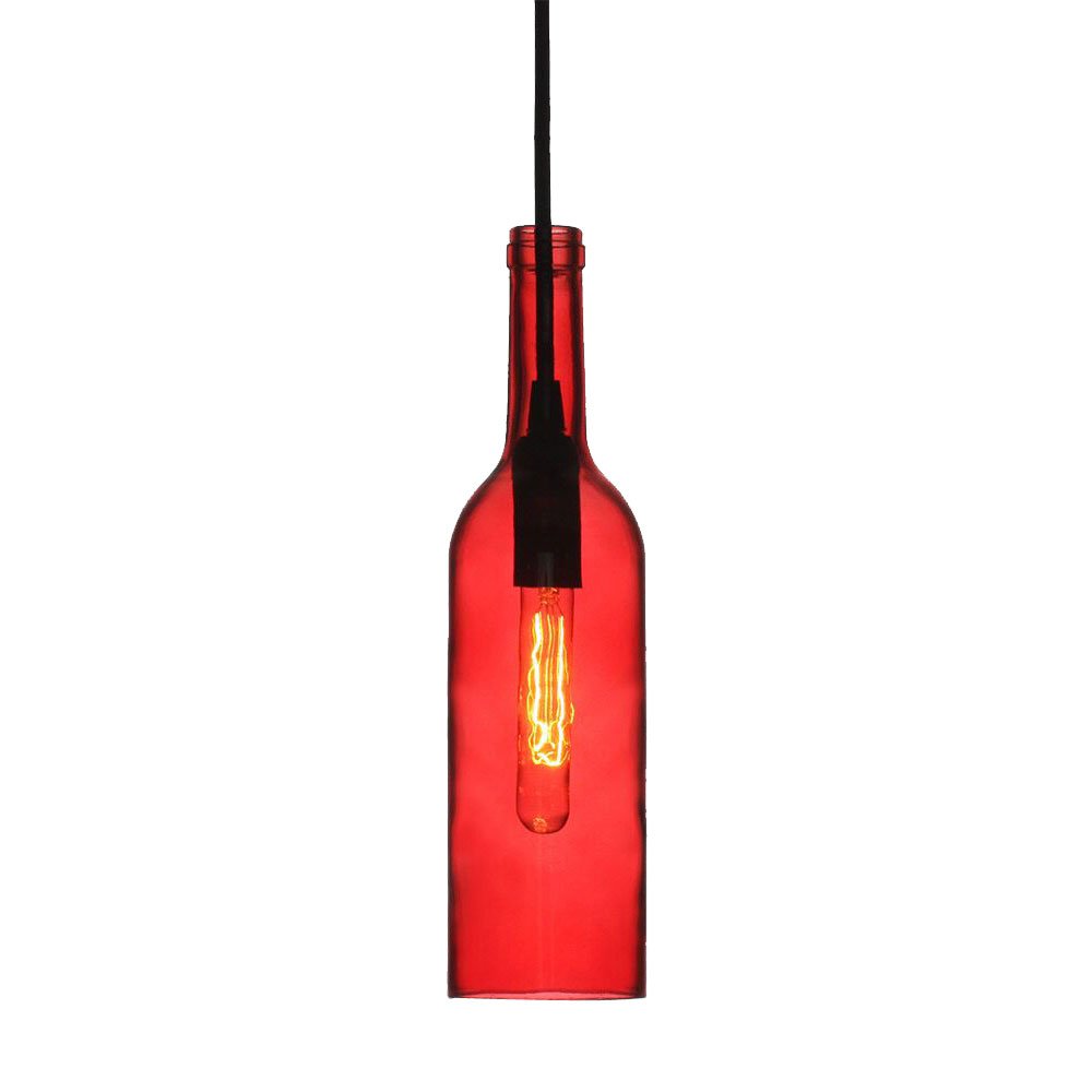 V-TAC Hängeleuchte In Flaschenform – Gelb, E14 Fassung, Kabellänge 1 M | Maße 280 X 1150 Mm, Für LED Bis 60 W