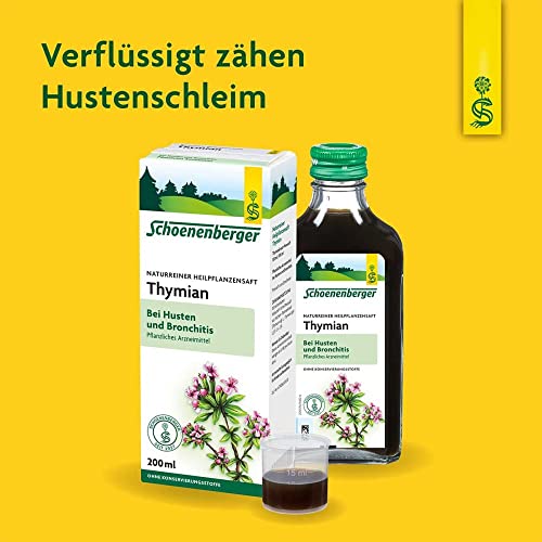 Schoenenberger Naturreiner Heilpflanzensaft Thymian 200 ml