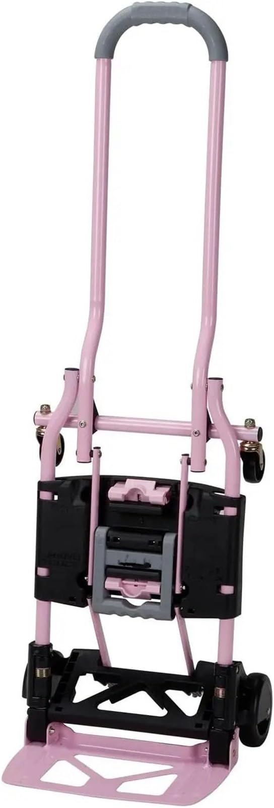 Trolleys Chariots de manutention Diable et Chariot Pliable Multi-Positions, 300 LB. Capacité Poids, Rose