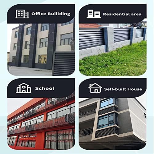 Outdoor Privacy Screen Fence - Aluminum Alloy Divider for Air Conditioner, Trash Can Enclosure, Pool Pumps & Flower Stand, Protective Grilles for Enhanced Outdoor Privacy