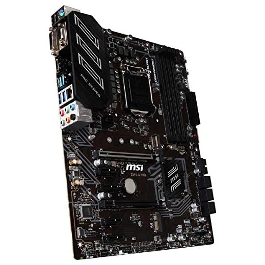 MSI Z390-A PRO LGA1151 (Intel 8th and 9th Gen) M.2 USB 3.1 Gen 2 DDR4 HDMI DP CFX Dual Gigabit LAN ATX Z390 Gaming Motherboard
