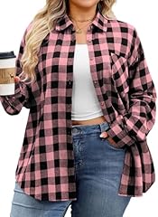 Pink Flannel Plaid Shirts