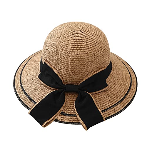 Chapeau de paille pliable pour la plage, grand chapeau d'été souple pour femme