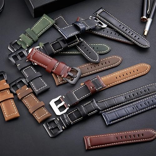 Bracelet de montre en cuir pour Panerai, vachette véritable de qualité supérieure