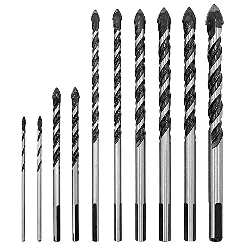 Brocas para taladro manual, set 10 piezas, carburo miniatura 1