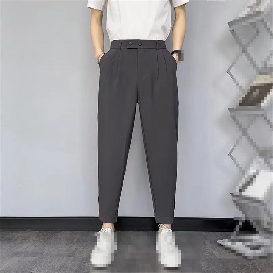 Vogrtcc Pantalones De Traje Casual para Hombre Pantalones Sueltos