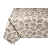 DH DREAMER HOME Mantel de Mesa Impermeable de Hule PVC 0,5 mm con Base Textil, Certificado Oeko-Tex Standard 100, Protector Antimanchas Fácil de Limpiar para Cocina, Comedor y Uso Diario 100x140cm
